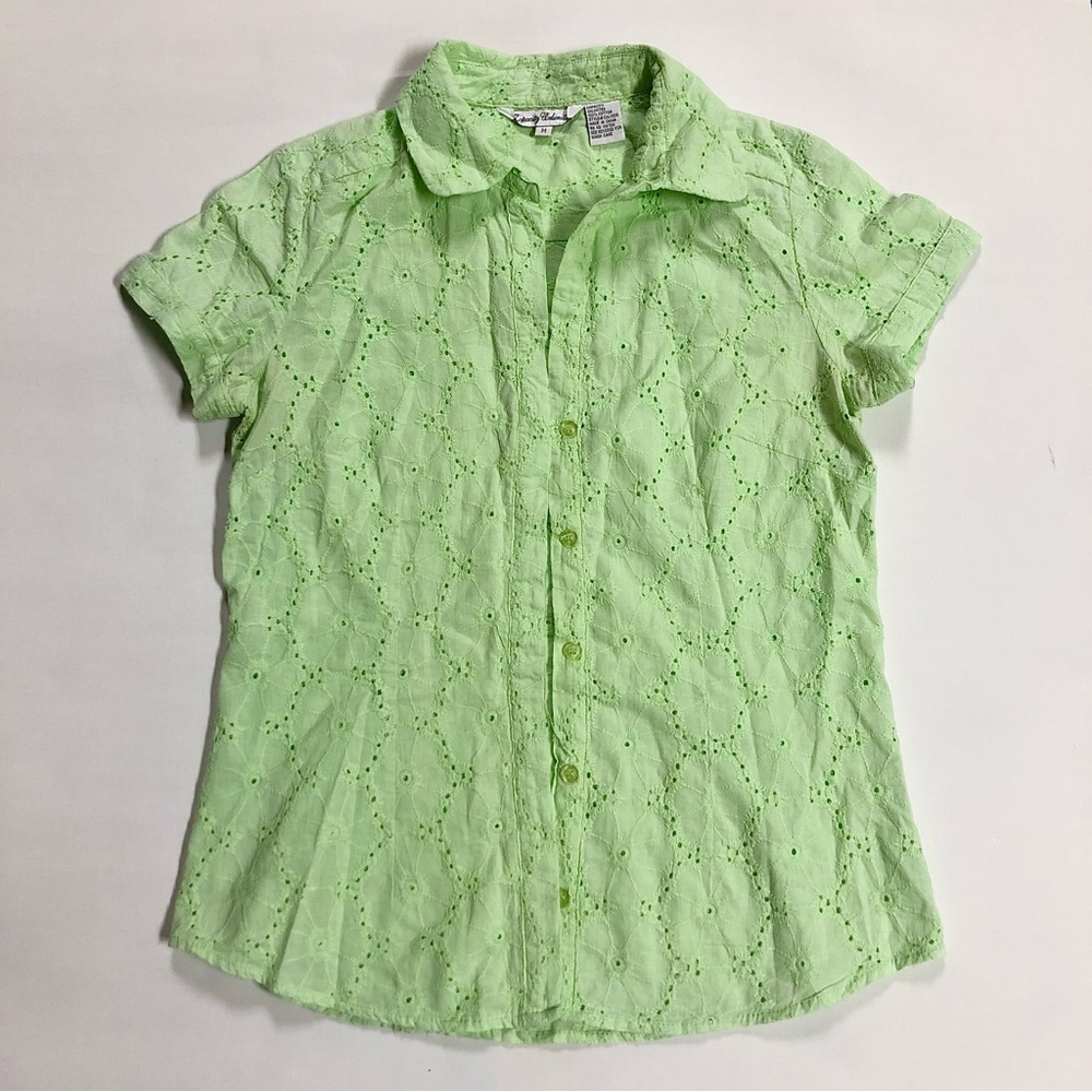 Romantic Lace Eyelet Blouse